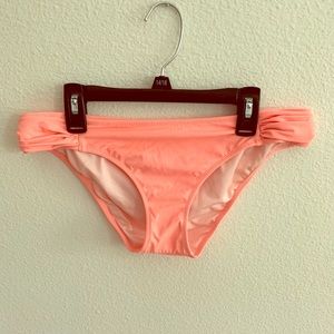 Peach colored bikini bottoms